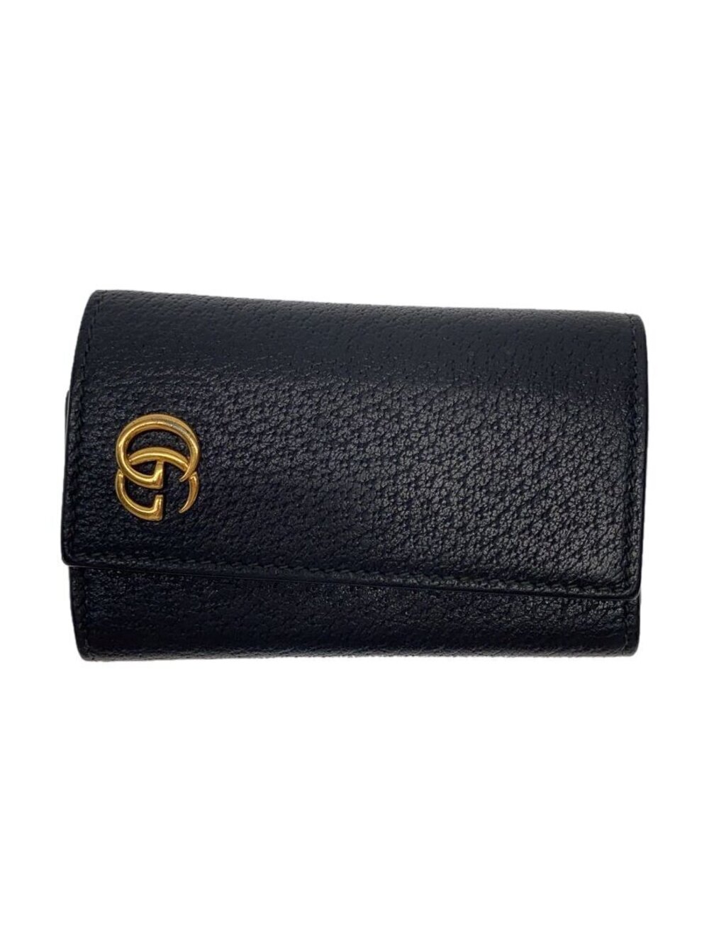 Gucci Key Case Wallet Leather Black